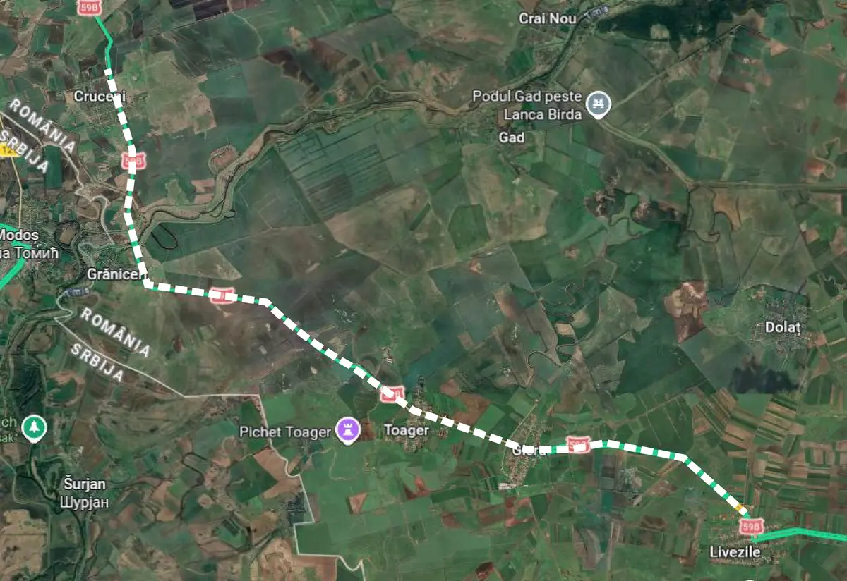 DN 59B intră în reparații capitale: șantier de 50 mil. lei pe 16 km între Cruceni și Livezile