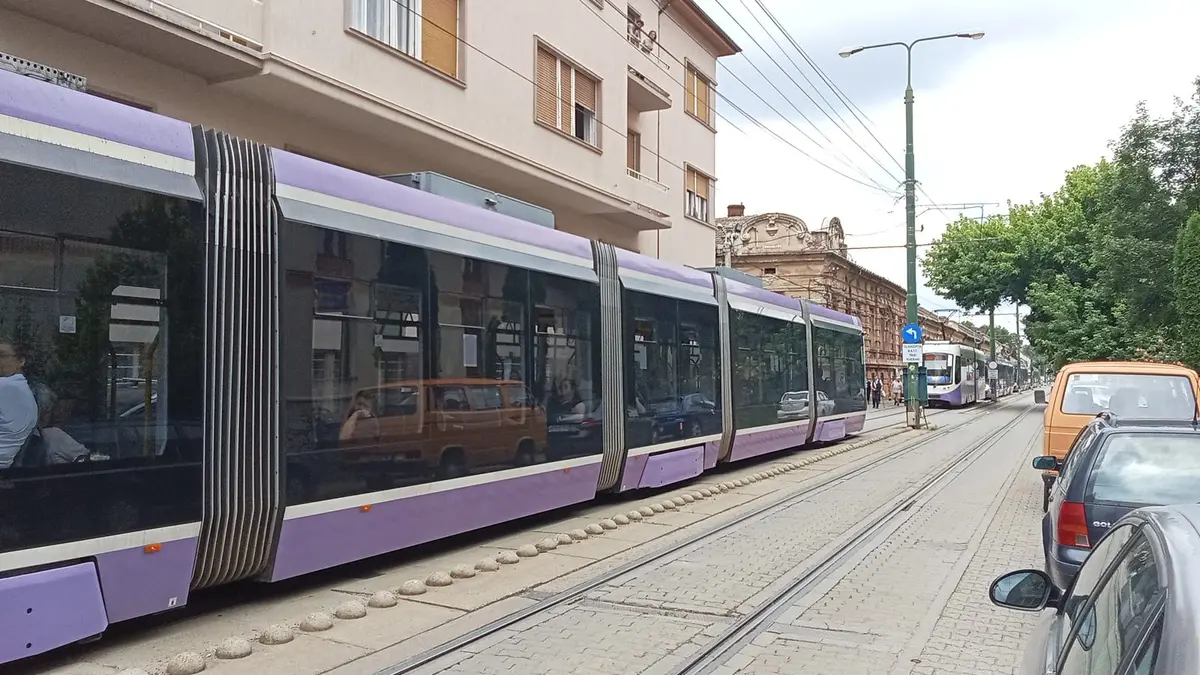 Primăria Timișoara interzice oprirea pe strada Gheorghe Doja pentru a debloca liniile de tramvai 6, 7 și 8