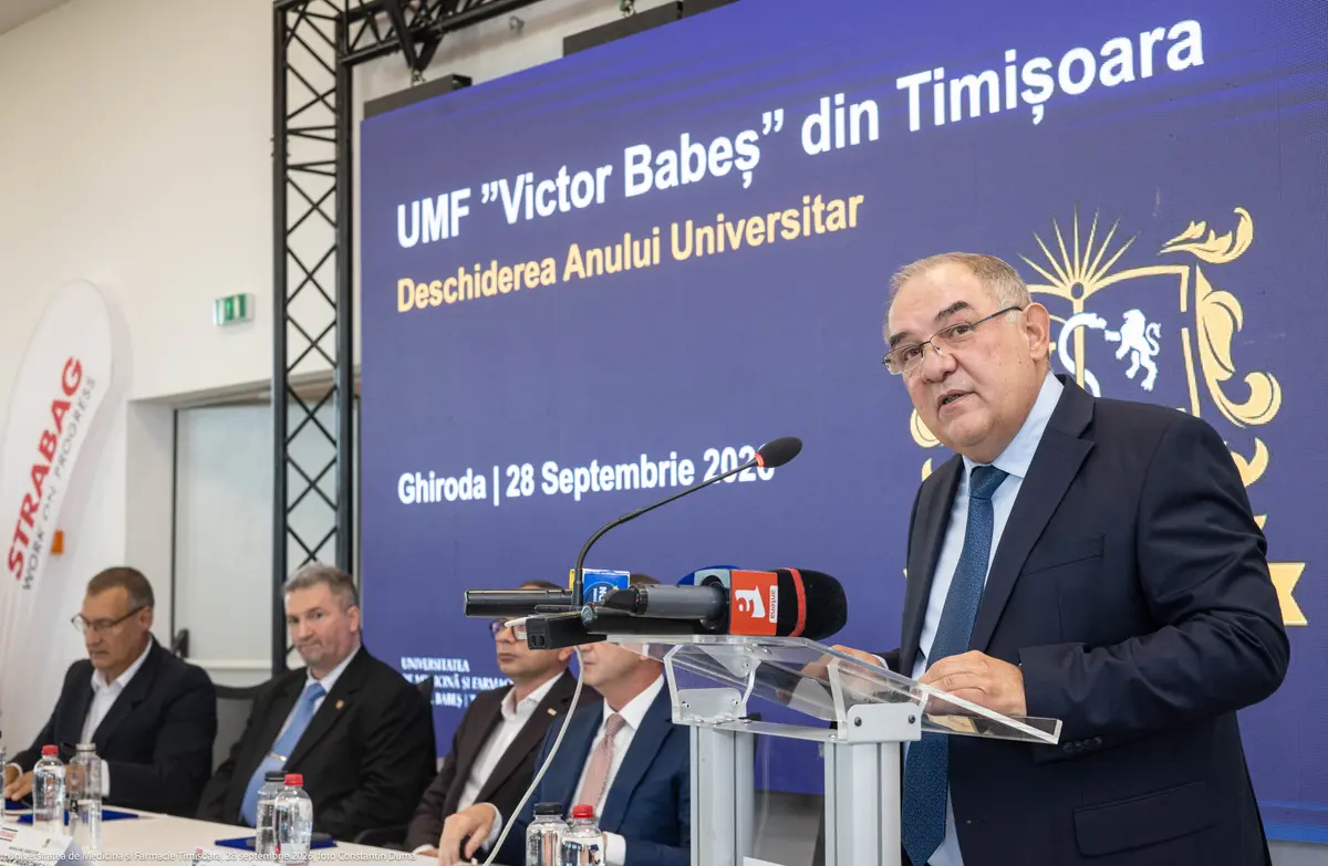 FOTO | Noul campus al UMF Timișoara, deschis oficial. Investiția de 160 de milioane de lei intră în primul an universitar