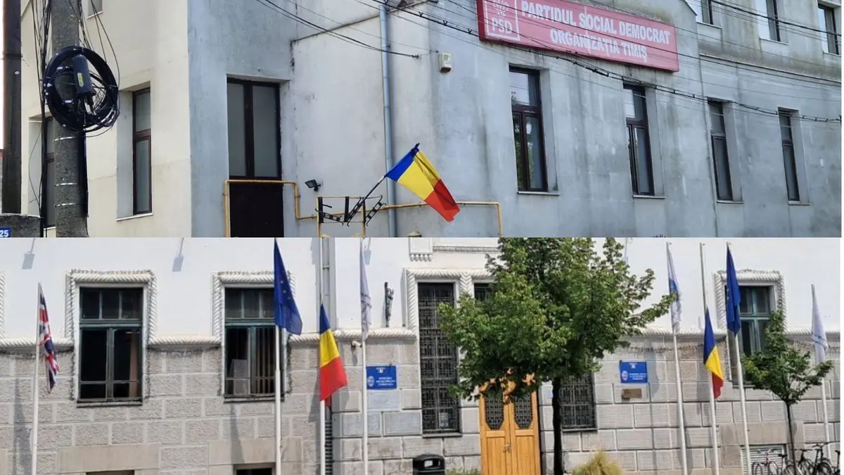 Drapel în bernă la moartea lui Ion Iliescu? Nu și pe sediul PSD Timiș