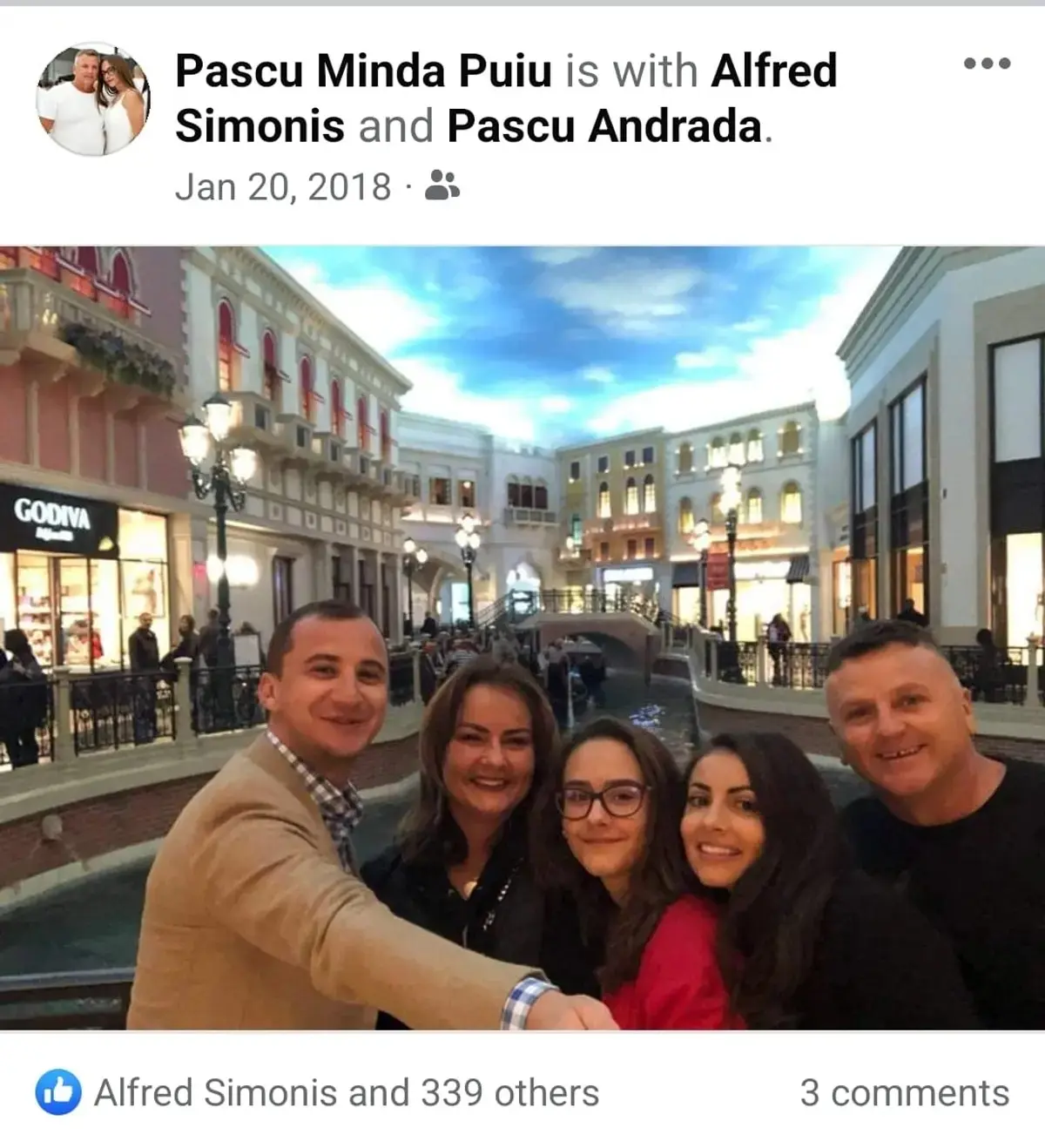 În 2018, Alfred Simonis își făcea vacanțele alături de Puiu Minda