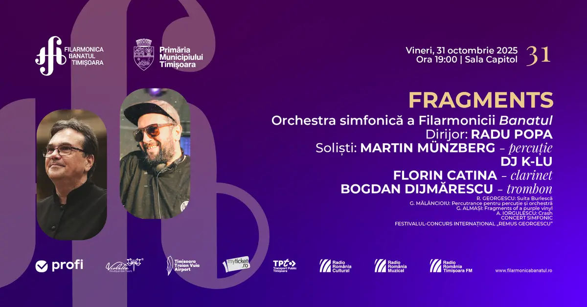 Filarmonica Banatul și DJ K-LU - un concert de neratat pe scena Sălii Capitol
