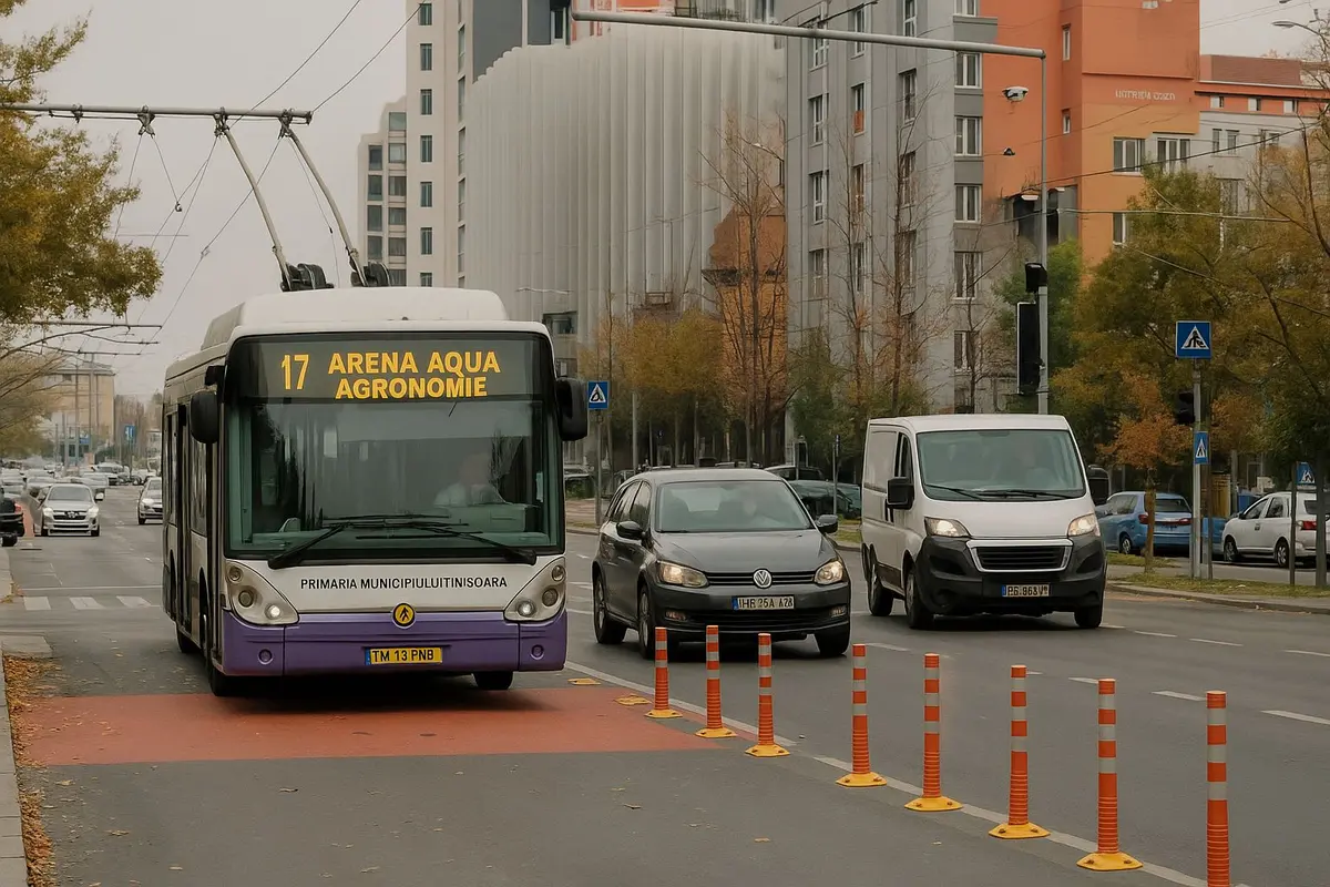 Firobuzul 17 va circula până la Aqua Arena, din 1 decembrie
