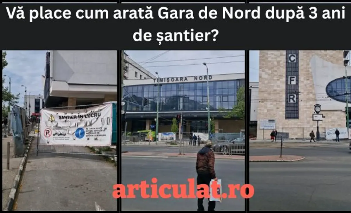 Reabilitare întârziată: Gara de Nord, aproape gata după 3 ani