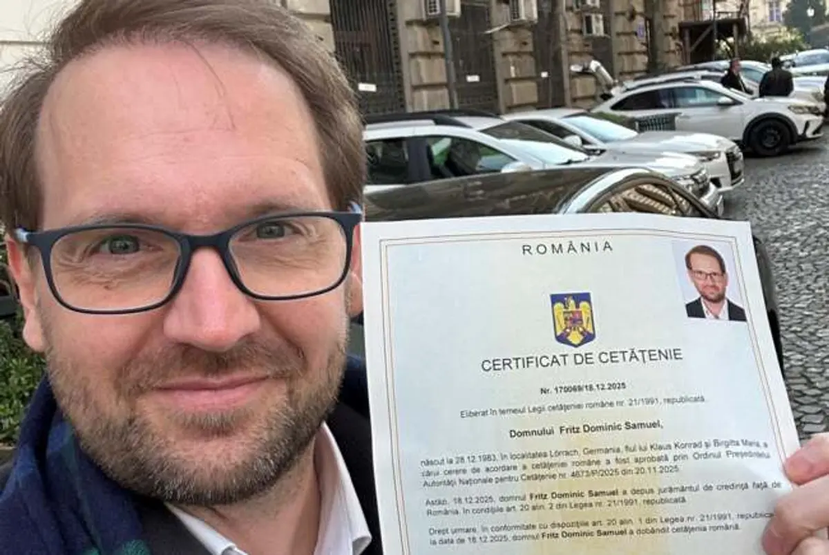 Dominic Fritz a depus jurământul de credință față de România și a devenit cetățean român