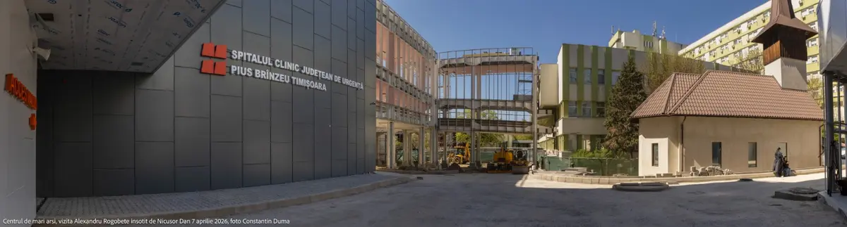 Așa arată șantierul „finalizat” al Centrului de mari arși din Timișoara