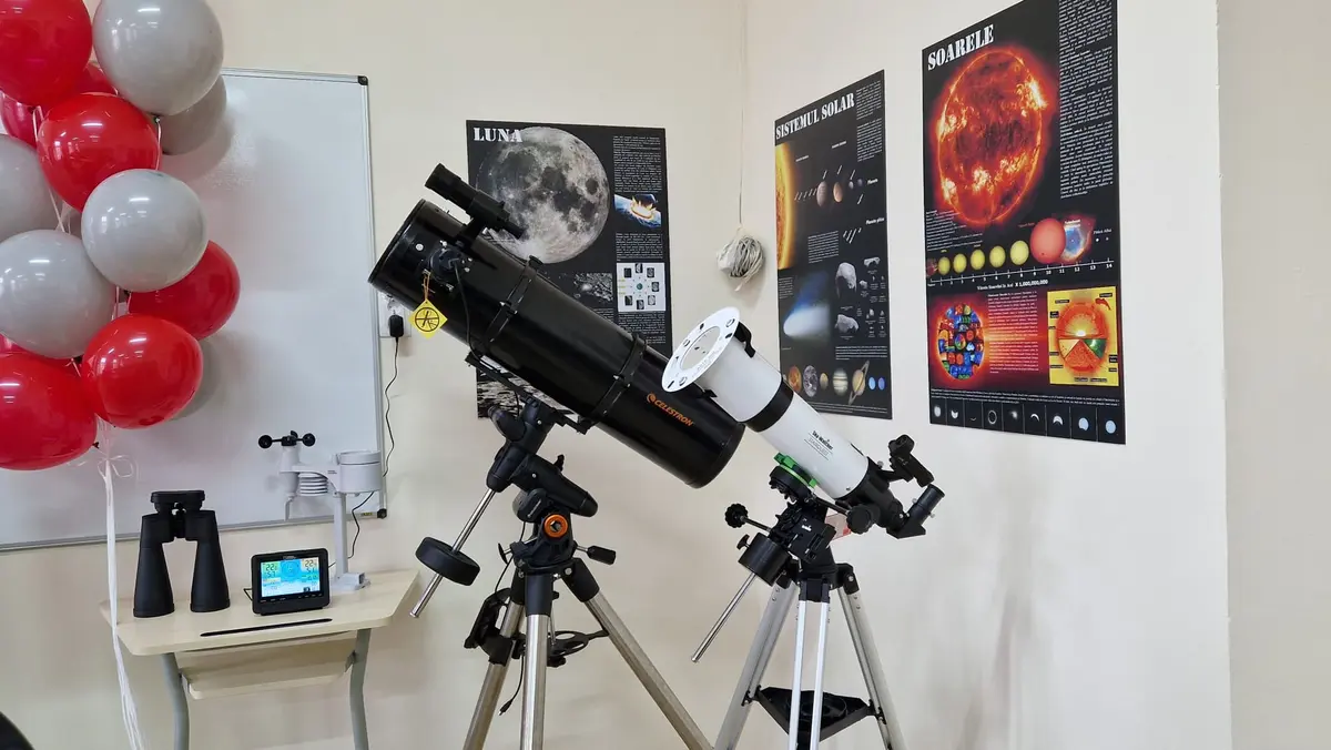 Laborator de geografie și astrofizică inaugurat la Colegiul Național Bănățean din Timișoara