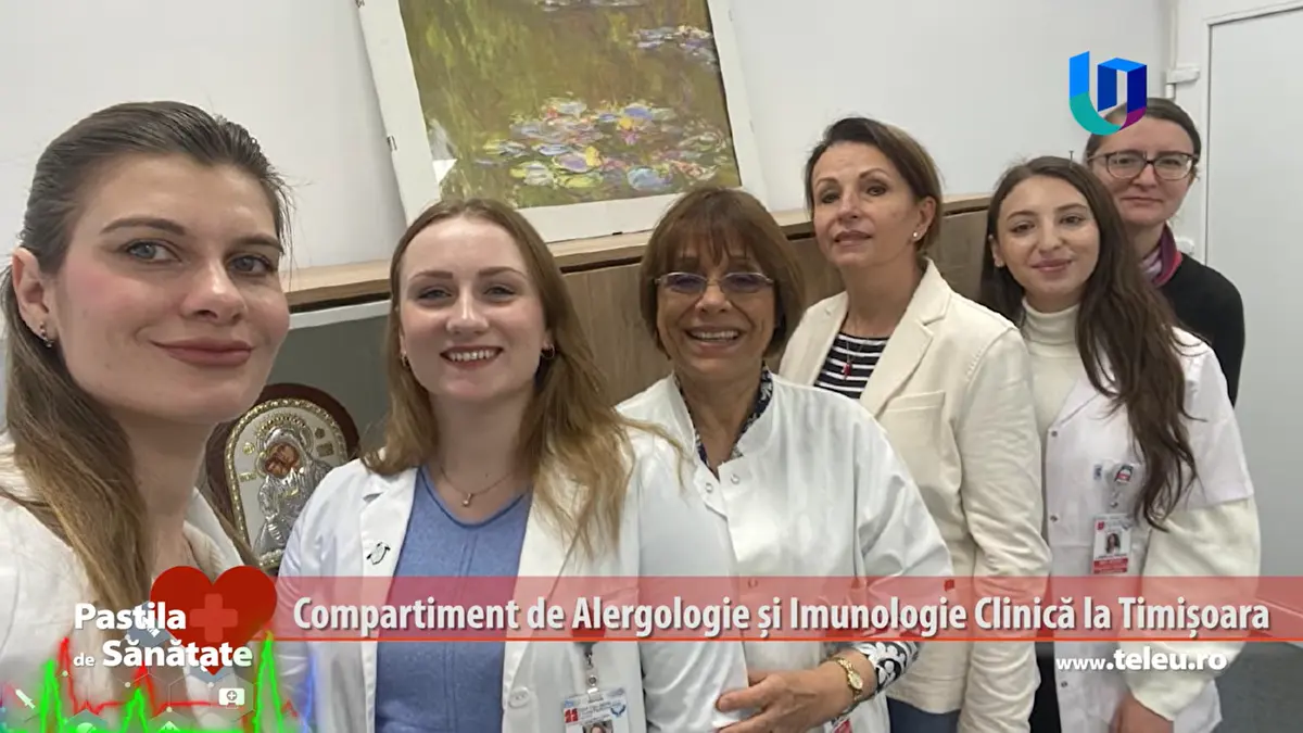 VIDEO | Compartiment de Alergologie la Spitalul Județean Timișoara, în parteneriat cu UMF