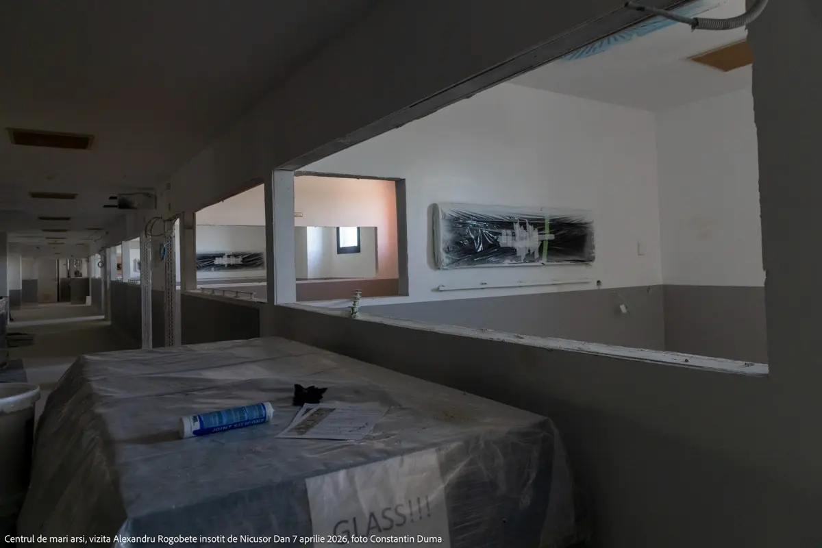 Așa arată în interior șantierul „finalizat” al Centrului de mari arși din Timișoara