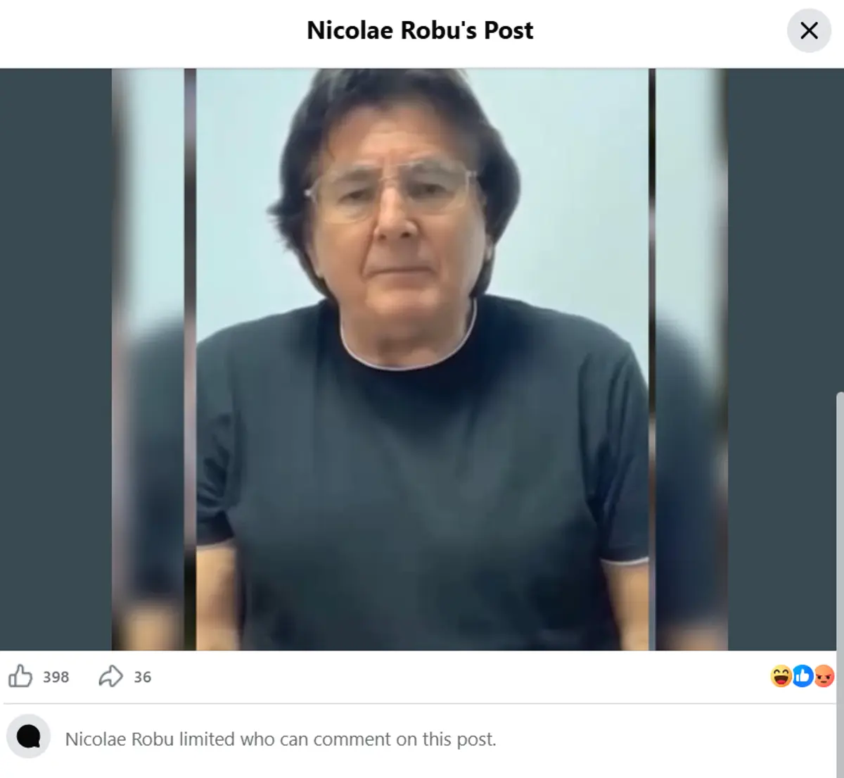 Cum s-a terminat cariera politică a lui Robu: a aplaudat nominalizarea lui Veștea, s-a „distrat” pe seama comentariilor, apoi le-a șters pe toate