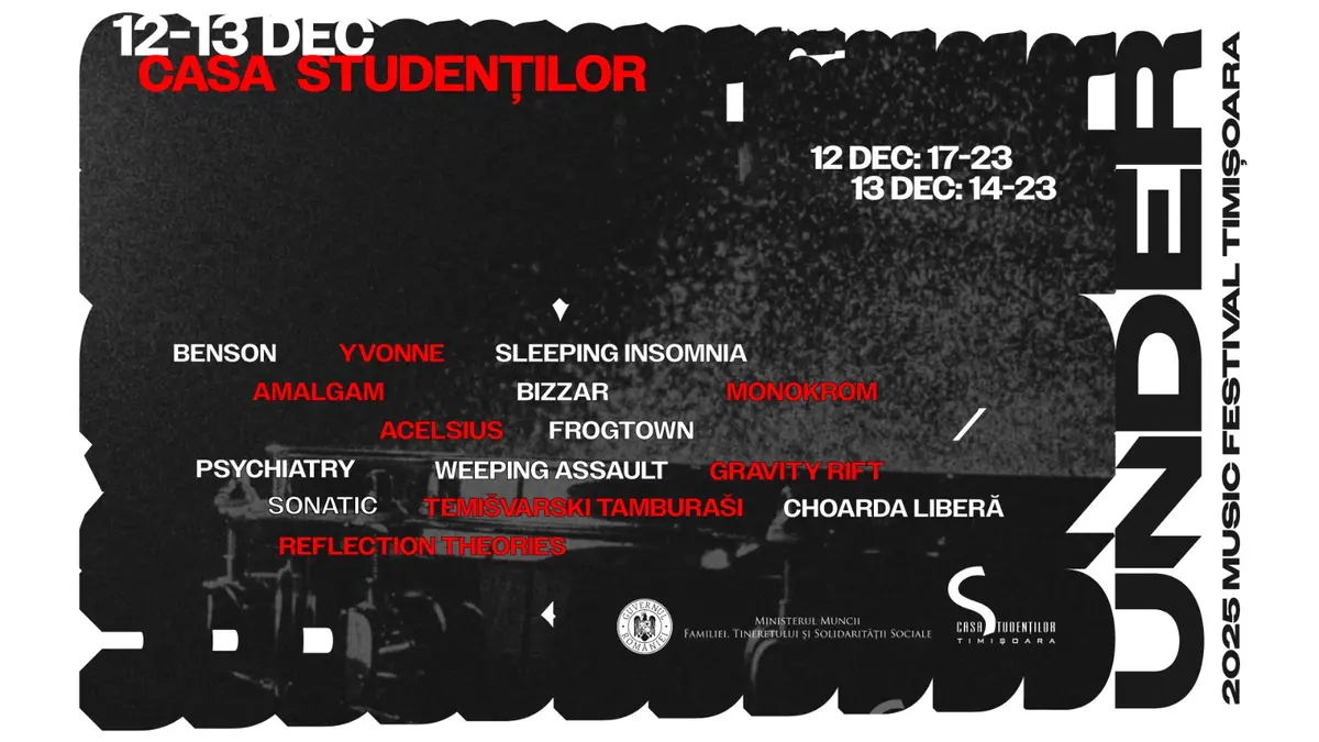 UNDER: festivalul care pune trupele fără buget pe scenă — 12-13 decembrie, Casa Studenților